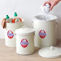 9 color ~ {Medium 3-Piece Set} ㊣ Japanese dulton metal storage barrel trash can debris 3 5 liters 6 liters 10 liters