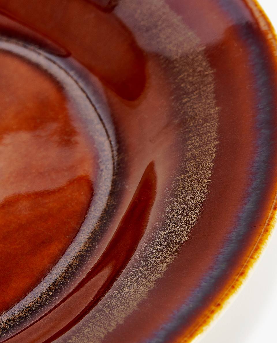 New products] Italy Portugal imports ceramic dinner plates Gradual Layer Stoneware can be used in dishwasher microwave