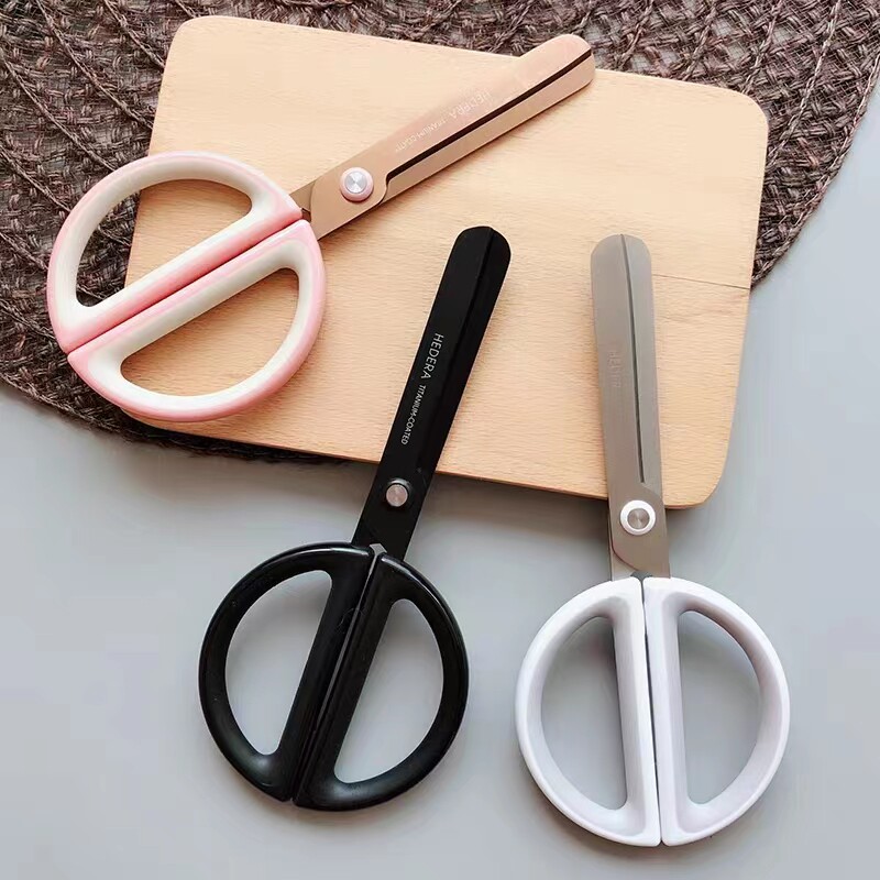 3 Colors~HEDERA Stainless Steel Office Stationery Home Handmade Art Scissors Gift from Japanese Shojo Bookstore