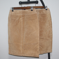 Pointed retro anti-velvet pigskin leather leather skirt Short skirt hip skirt Skirt Slim slim long leg professional skirt