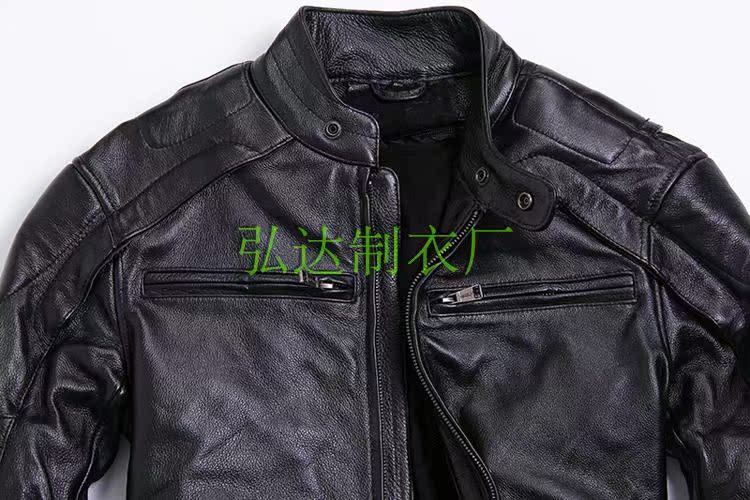 2018 mùa đông mới da bò da nam mỏng đầu máy ngắn kích thước lớn áo khoác xe máy phù hợp với xu hướng áo khoác phao nam
