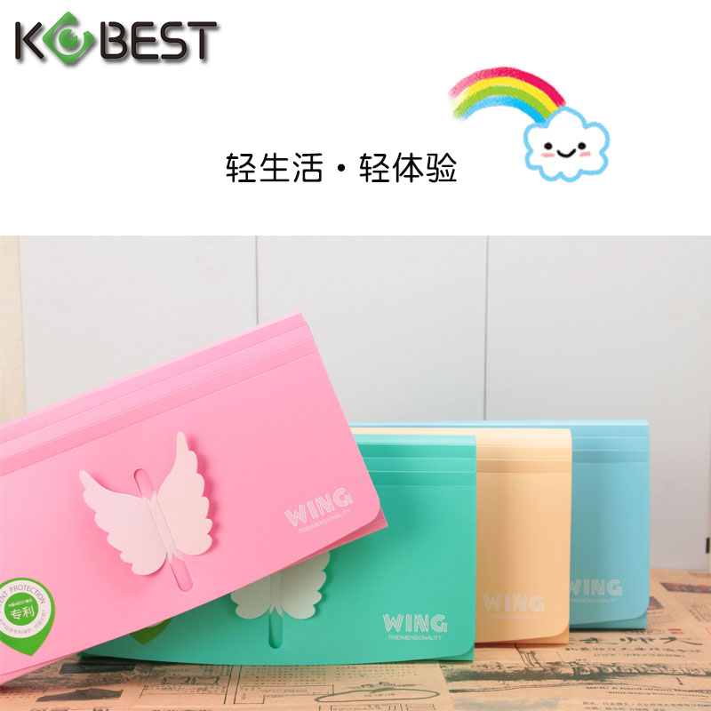 Multi-layer Student office accordion bag File bag Small invoice information Paper bag Bill classification Receipt storage folder