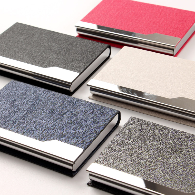 Kangbai portable clamshell business card box Men's large capacity business card holder Women's creative card storage box Business customization