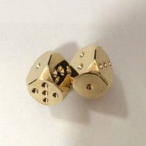 Hand-polished mahjong copper dice sieve sieve cup dice color Cup dice set Gu toy stopper