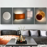 Гостиная декоративная живопись Легкая роскошная абстрактная диван Фоновая стена Санлианская живопись Атмосфера современная минималистская хрустальная фарфоровая живопись