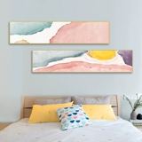 Современная и минималистичная настенная розовая вилла для кровати