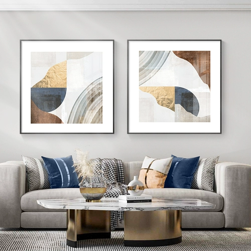 Абстрактная гостиная декоративная живопись Легкий роскошный диван Фоновая настенная настенная картина