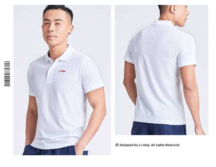 Li Ning áo thun nam tay ngắn 2019 hè mới ve áo thoáng khí thấm mồ hôi áo thun thể thao giản dị thường ngày - Áo polo thể thao áo polo nam dài tay