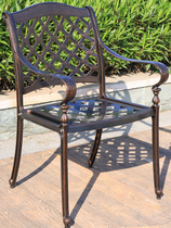 Outdoor garden Leisure table and chair Cast aluminum table and chair Coffee table Balcony open-air garden Outdoor Wrought iron rust-proof table and chair