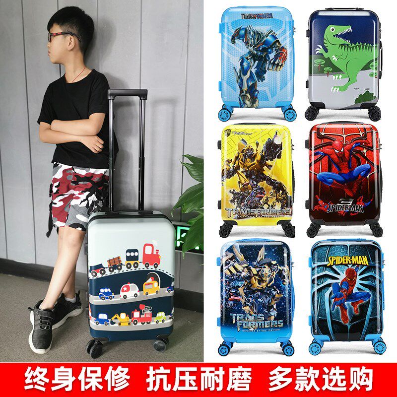 Children's trolley case 20-inch universal wheel cartoon car suitcase can sit password boarding suitcase boy new
