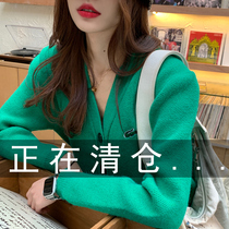 Spring and autumn knitted cardigan short coat womens top 2021 new popular womens sweater foreign thin tide