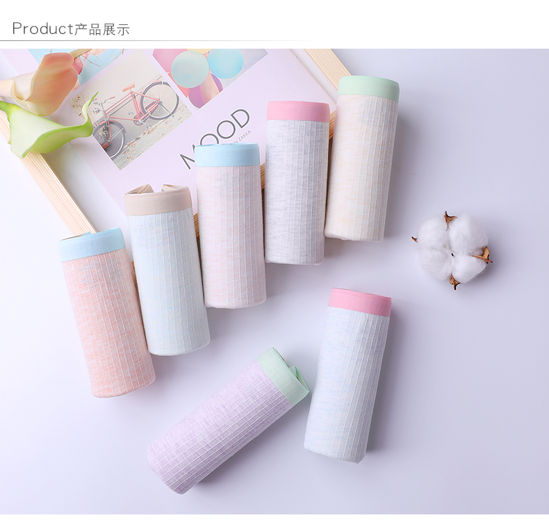 Quần áo nhung nữ Bắc cực tập tin đầy đủ 100% cotton trong eo vải cotton cô gái tóm tắt liền mạch quần xi líp màu đỏ