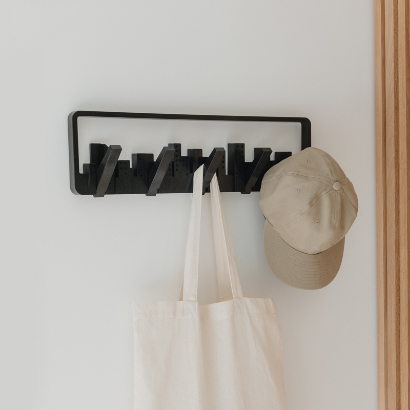 Umbra Creative Wall Rack Hook for Hanging Clothes, Entryway Wall Decoration for the Front Door