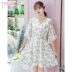 Yinzhuo Women 2020 Summer New Mid-long V-Dress In Đầm dài Eo Eo Đầm tay loe - Váy dài