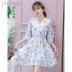 Yinzhuo Women 2020 Summer New Mid-long V-Dress In Đầm dài Eo Eo Đầm tay loe - Váy dài Váy dài