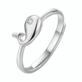 Модное небольшое дизайнерское кольцо, серебро 925 пробы, на указательный палец, легкий роскошный стиль, подарок на день рождения