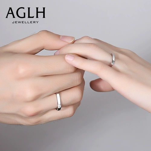 Японское памятное кольцо для влюбленных подходит для мужчин и женщин, легкий роскошный стиль, серебро 925 пробы, популярно в интернете, простой и элегантный дизайн, подарок на день рождения