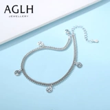 Медный браслет на ногу, сексуальная цепочка в стиле древности, монеты, ювелирное украшение, серебро 925 пробы, в корейском стиле, простой и элегантный дизайн