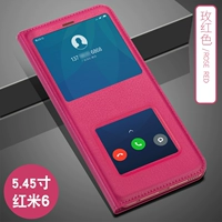 Redmi 6 кожаная корпуса Red+Steel Delivery Plam