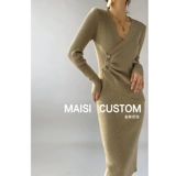 Платье-свитер, длинное платье, юбка, облегающий крой, средней длины, городской стиль