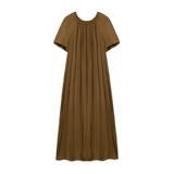 Летнее платье, дизайнерская длинная юбка, изысканный стиль, оверсайз, с открытой спиной