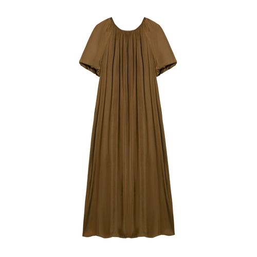 Летнее платье, дизайнерская длинная юбка, изысканный стиль, оверсайз, с открытой спиной