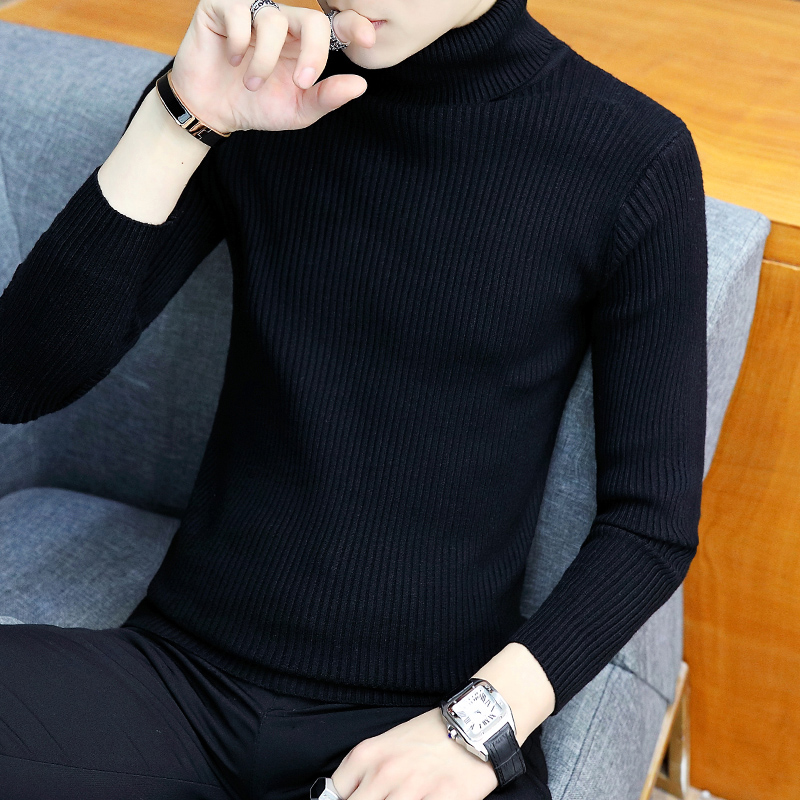 Mùa thu và mùa đông có thể biến sweatermen cao cổ áo len Hàn Quốc phiên bản của xu hướng cho sinh viên áo len lên ấm mỏng nhấn những bộ quần áo mấu chốt.