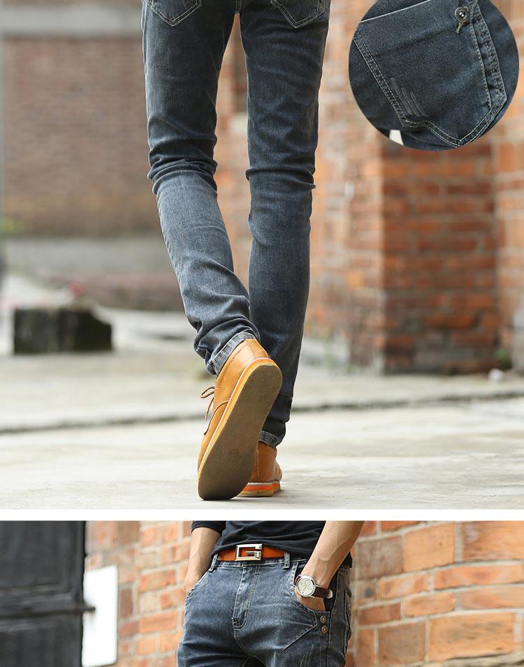 Jeans pour adolescent pieds Slim pour Quatre saisons - Ref 1462381 Image 25