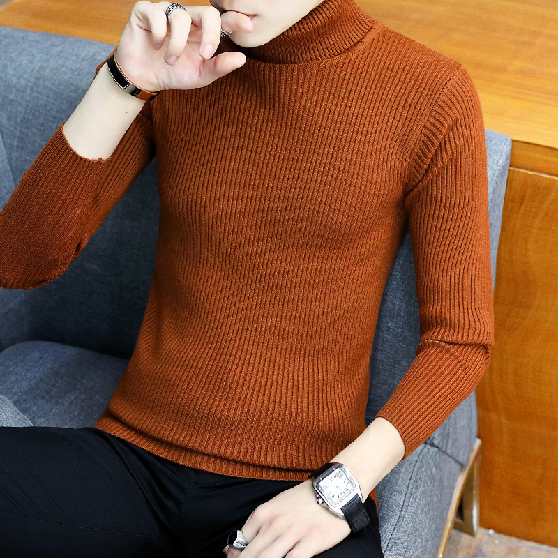 Mùa thu và mùa đông có thể biến sweatermen cao cổ áo len Hàn Quốc phiên bản của xu hướng cho sinh viên áo len lên ấm mỏng nhấn những bộ quần áo mấu chốt.