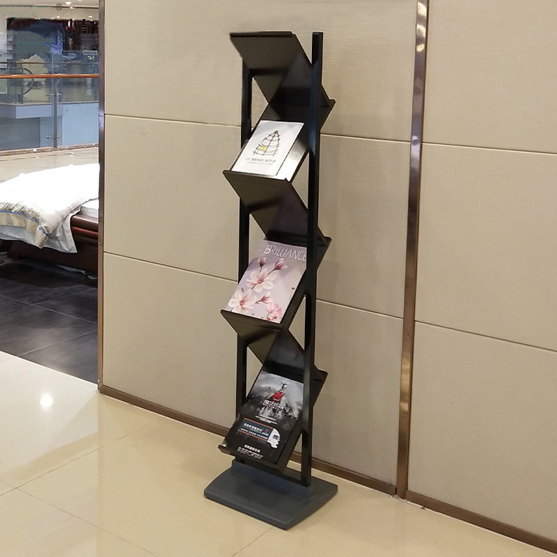 [USD 121.79] Double-sided magazine rack floor type shopping mall ...