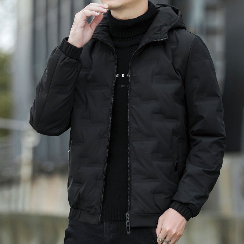 Winter Lightweight down Jacket for Men, Short Style with Hood, 2026 New Model, Thickened with White Duck Down, Casual and Warm Winter Coat, Trendy