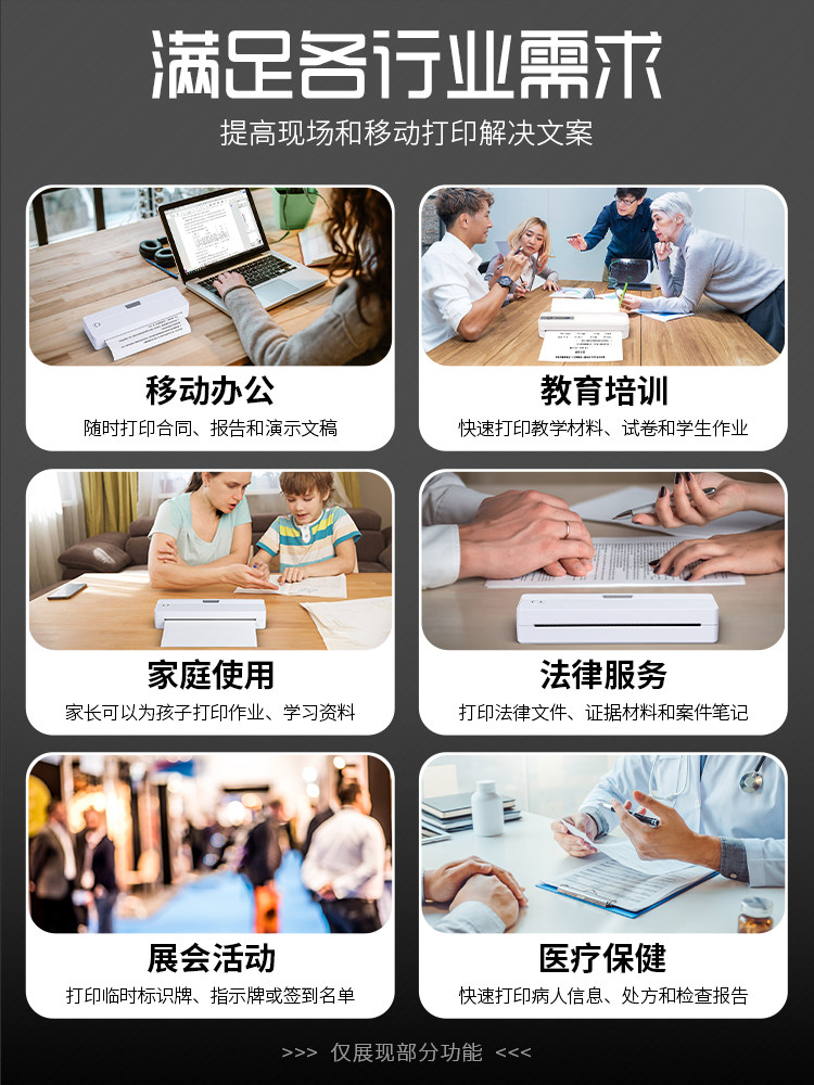 Xunlei Household Small Error Correction Printer, Portable, No Need to Copy, for Students' Homework, A4 Test Paper Organization, Black and White, Inkless, Thermal, Photo-Taking, Learning, Scanning, High-Definition Printer