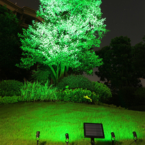 Solar spotlight cast light light outdoor waterproof super bright lawn light garden villa garden light tree light