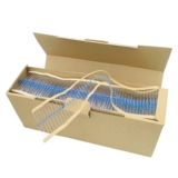 1/4W Металлический мембранный элемент резистора 1%Пятиколорное кольцо 1K2K100K100K47K470 10 Евро 100 евро 120 евро