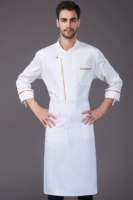 Белый лонгслив, фартук