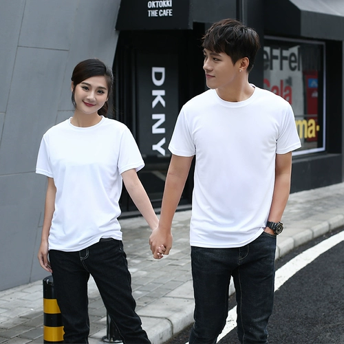 Футболка с коротким рукавом для работы, делается под заказ, короткий рукав, круглый воротник, с печатью вашего логотипа