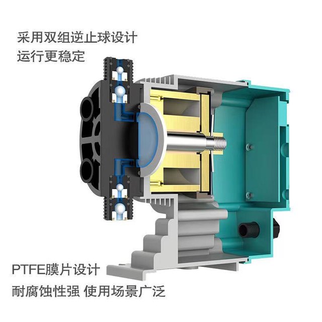 Newdose metering pump pump quantitative dosing pump ປັ໊ມຕ້ານການໄຫຼວຽນຂອງລະບົບໄຟຟ້າທີ່ສາມາດປັບໄດ້ diaphragm pump newdose