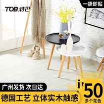 Wood grain ground slab rubber self-adhesive thickened abrasion-proof waterproof pvc plastic rubber floor Nordic Winins net red home bedroom