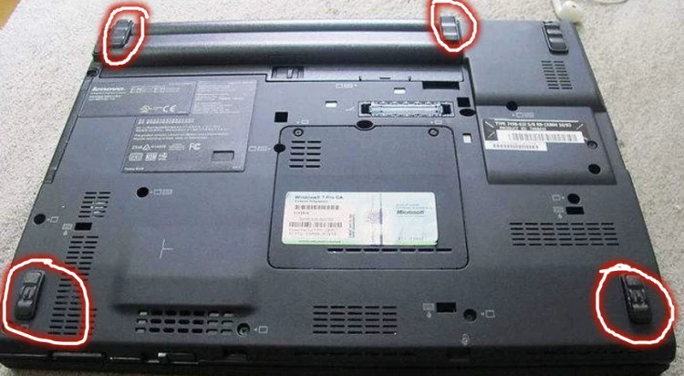Lenovo X200 X200s X201 máy tính xách tay dưới không trượt thảm sàn mat mat nhựa - Phụ kiện máy tính xách tay miếng dán bàn phím