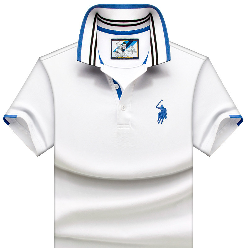 2022 new summer men's short-sleeved T-shirt polo shirt lapel loose half-sleeved trend sympathetic youth summer dress tx