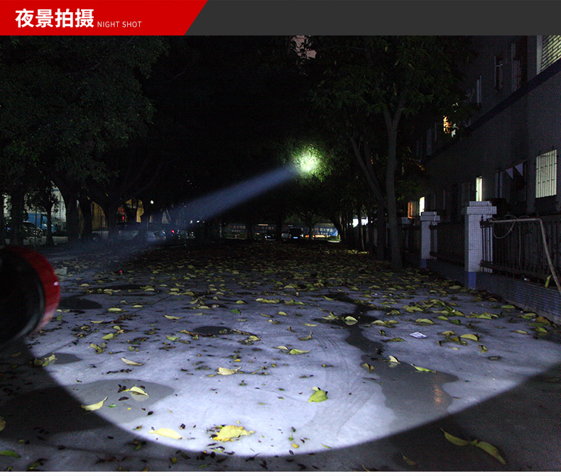 Kang Ming LED Searchlight Đèn pin sạc năng lượng mặt trời Chiếu sáng ngoài trời Công suất cao Ánh sáng chói Ánh sáng khẩn cấp đèn pin ánh sáng vàng