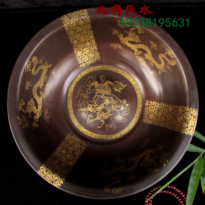 Imitation Ancient Bronze Basin Kirin Sends Son Wedding Happy Basin Washbasin Water Basin Washbasin Foot for pelvic basin Basin Special Price