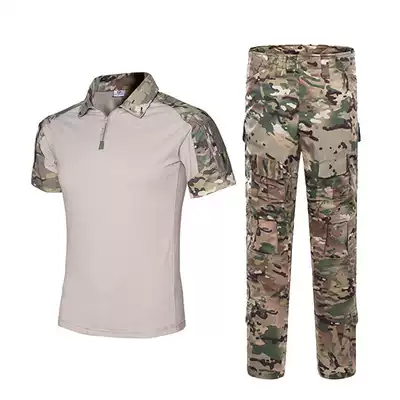 War wolf red Sea action with the same summer outdoor short-sleeved frog suit tactical suit military fan CS military training suit frog suit men