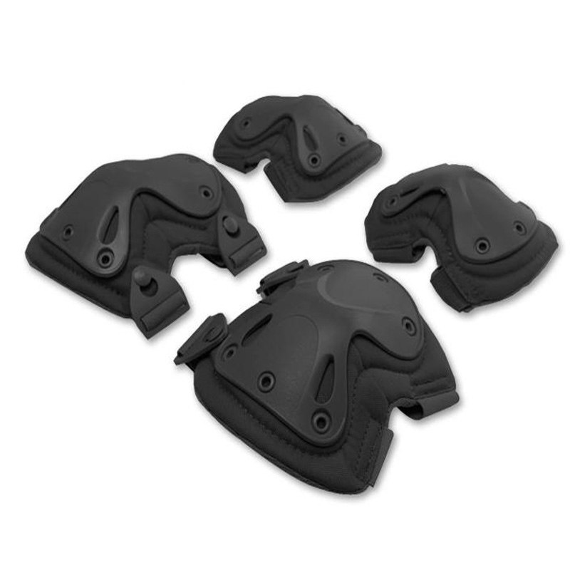Outdoor Tactical Protective Gear 4 Piece Special Forces Training Field Equipment Military Fan CS Cycling Sliding Knee Pad Elbow Pad