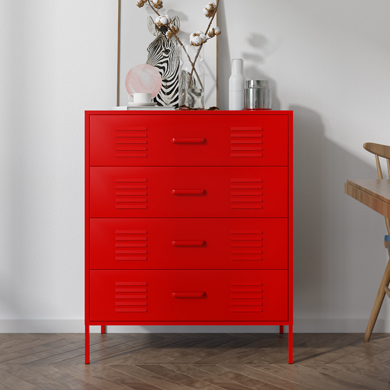 Nordic Four Fighting Cabinet Bedroom Containing Cabinet Steel Five Bucket Closet Dining Side Modern Minimalist Home Lockers Chest of drawers