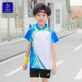 Детская форма для бадминтона, быстросохнущий теннисный дышащий костюм мальчика цветочника для тренировок для настольного тенниса, коллекция 2021, короткий рукав