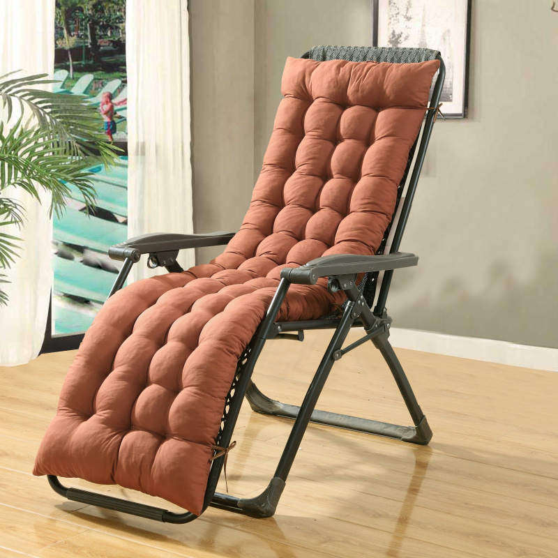 Autumn Winter Reclining Chair Cushion Folding Chair Cushion Thickened Removable Sofa Cotton Cushion (separate cotton cushion)