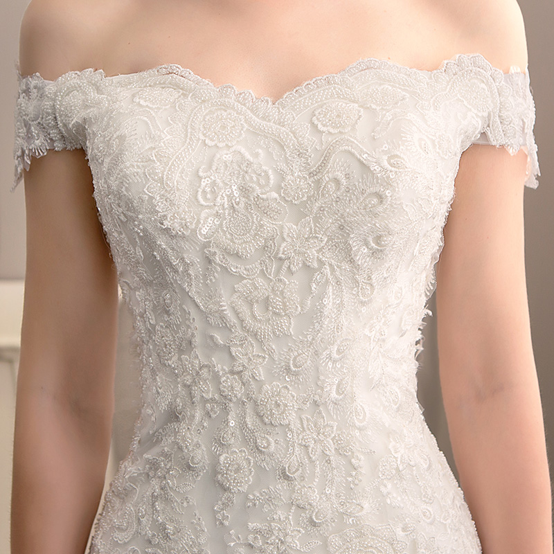 Wedding 2024 new bride, fish tail tail light yarn tourism, Mori, luxurious super immortal light wedding dress is simple and thin Wedding 2024 new bride, fish tail tail light yarn tourism, Mori, luxurious super immortal light wedding dress is simple and thin