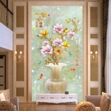 Diamond Embroidery 2020 Новая вертикальная версия Ping Arich Vase Diamond Painter и благоприятная картина Magnolia Living Room