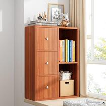 Length 96cm Width 24cm SHELF BEDROOM BY WALL FLOOR WITH DOOR COMBINED BOOKCASE DUST-PROOF CREATIVE MODERN STORAGE RACK